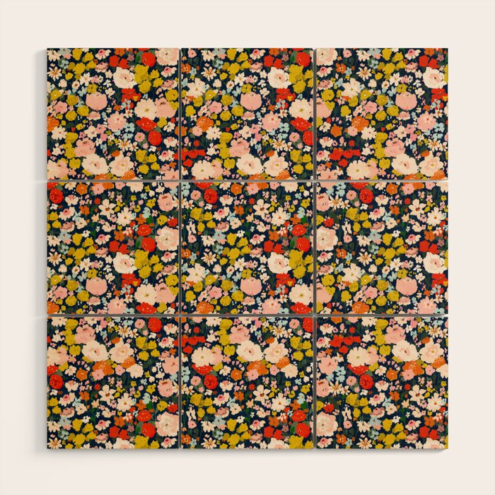 bright & tiny - blue Wood Wall Art Gallery Image 1