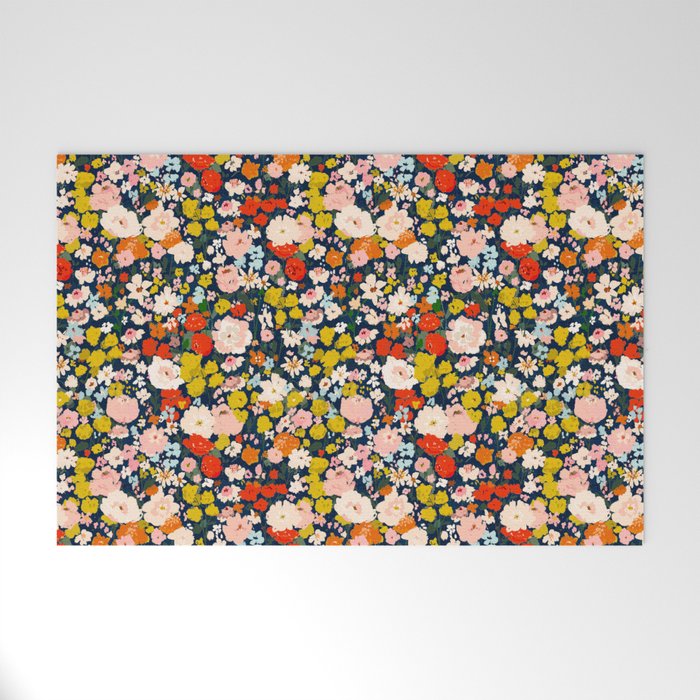 bright & tiny - blue Welcome Mat Gallery Image 1
