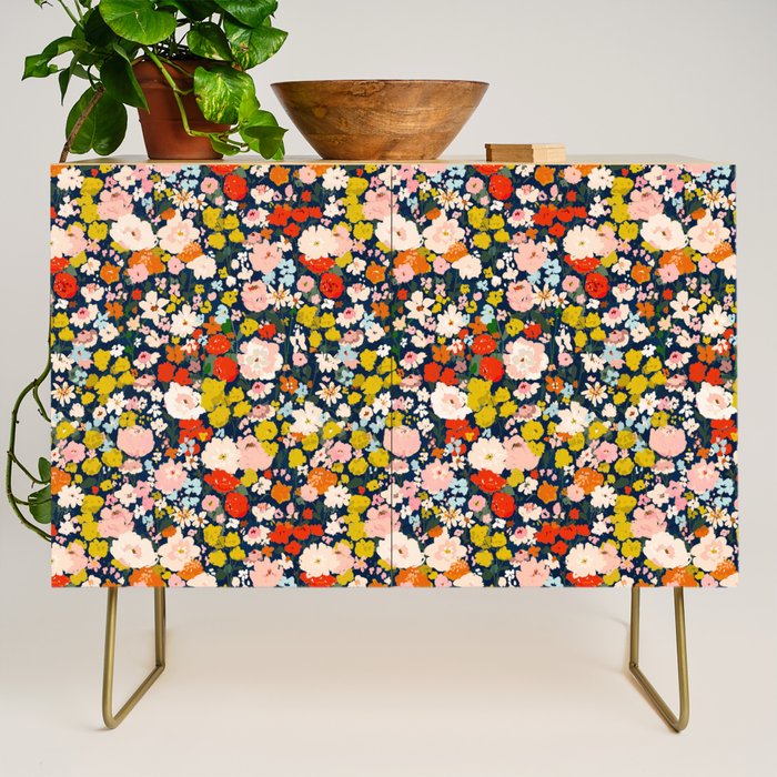 bright & tiny - blue Credenza Gallery Image 1