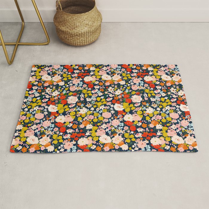 bright & tiny - blue Rug Gallery Image 1