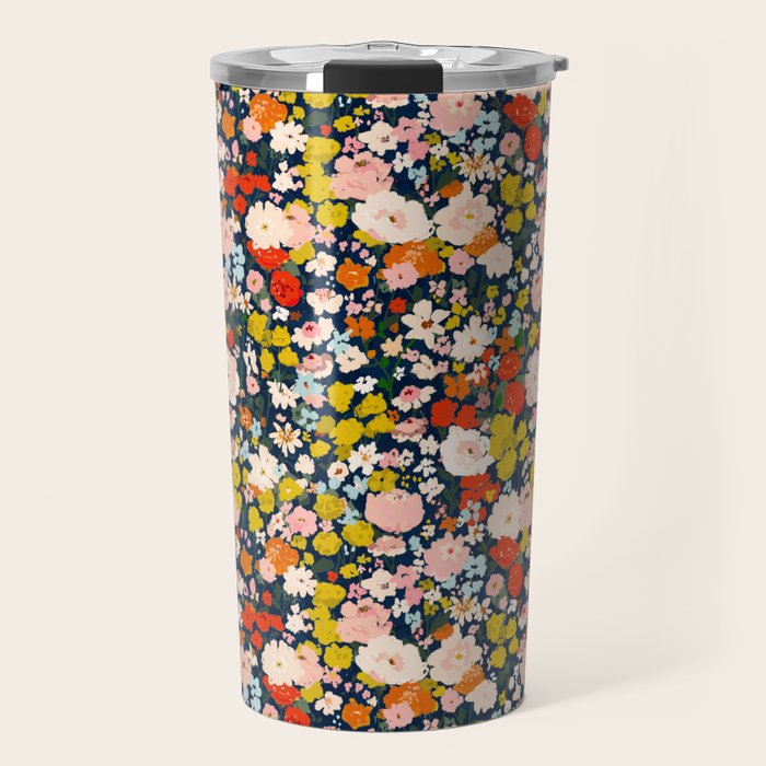 bright & tiny - blue Travel Mug Gallery Image 1