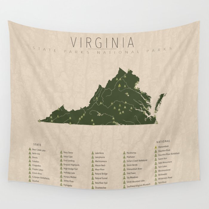 Virginia Parks Wall Tapestry Gallery Image 1