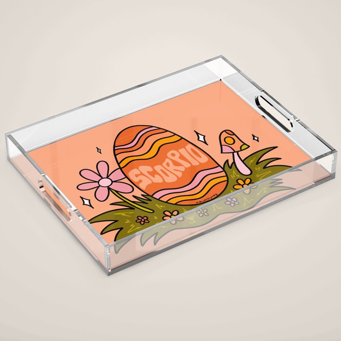 Scorpio Easter Egg Acrylic Tray Gallery Image 1