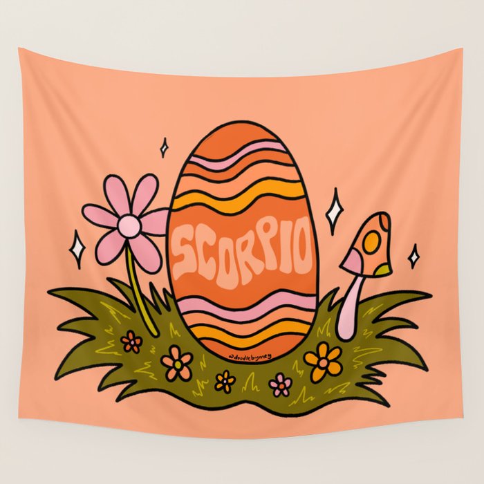 Scorpio Easter Egg Wall Tapestry Gallery Image 4