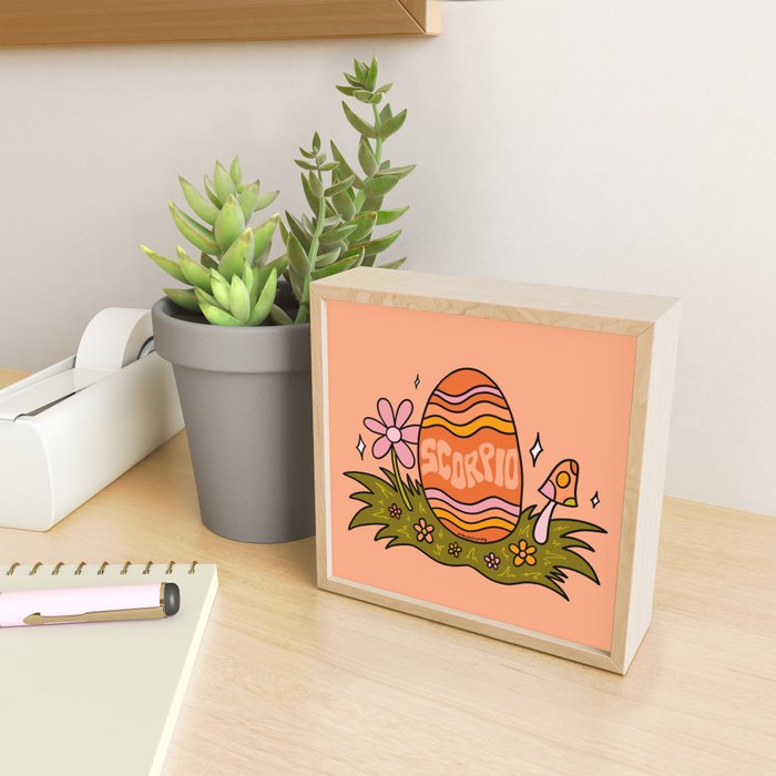 Scorpio Easter Egg Mini Art Print Gallery Image 2