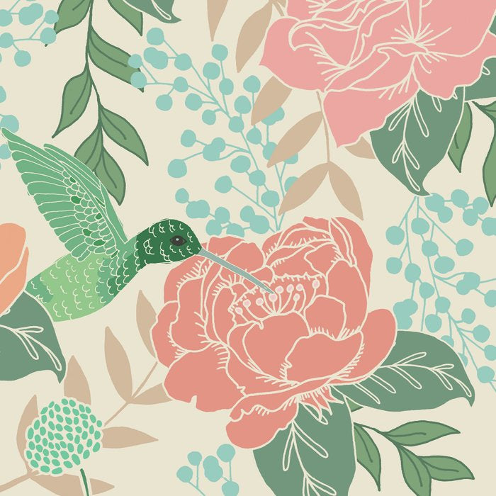 Victorian Garden with Hummingbird Coffee Mug Gallery Image 2