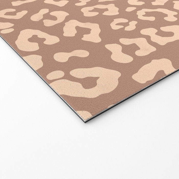 Leopard Print In Clay Brown Welcome Mat Gallery Image 2