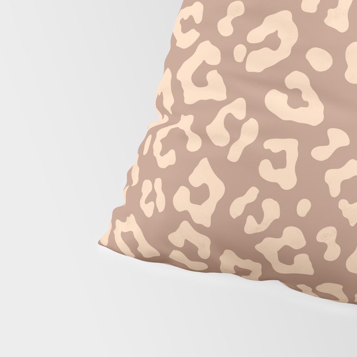 Leopard Print In Clay Brown Pillow Sham Gallery Image 4