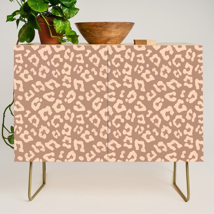 Leopard Print In Clay Brown Credenza Gallery Image 1