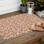 Leopard Print In Clay Brown Outdoor Rug Gallery Image 2