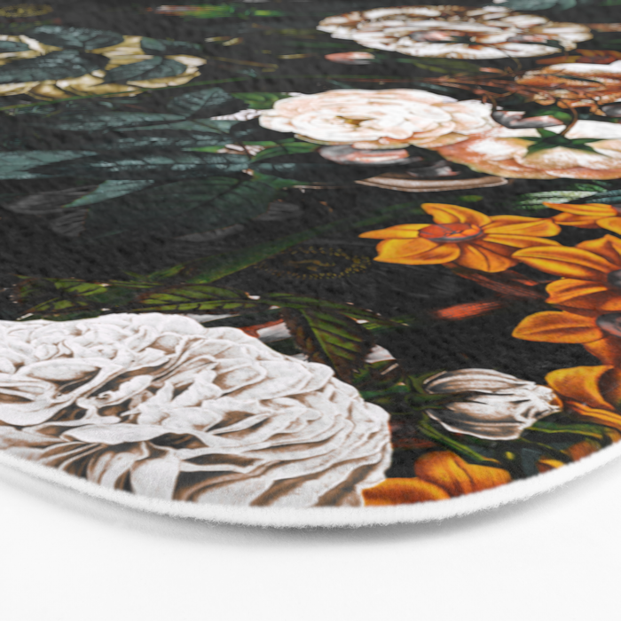 Floral Night Garden Bath Mat Gallery Image 3