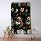 Floral Night Garden Window Curtain Gallery Image 5