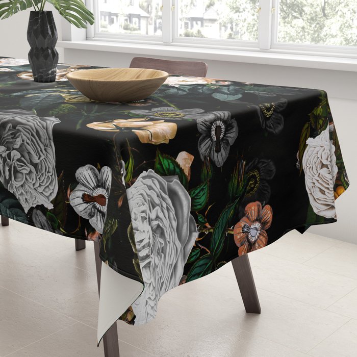 Floral Night Garden Tablecloth Gallery Image 3
