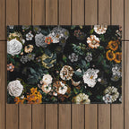 Floral Night Garden Outdoor Rug Gallery Image 1