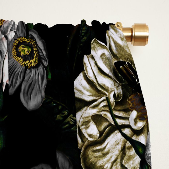 Floral Night Garden Window Curtain Gallery Image 2