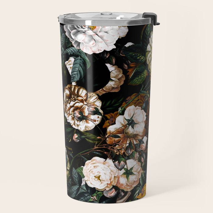 Floral Night Garden Travel Mug Gallery Image 2