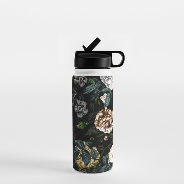 Floral Night Garden Water Bottle Gallery Image 1