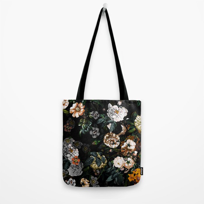Floral Night Garden Tote Bag Gallery Image 2