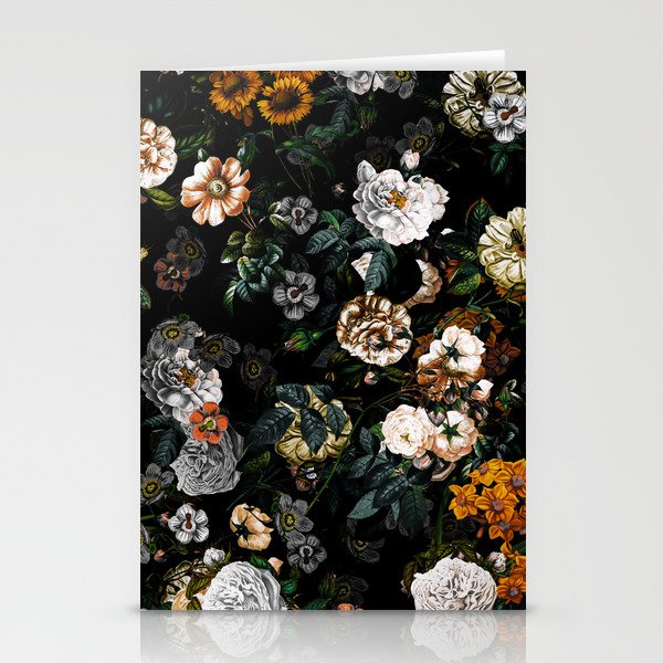 Floral Night Garden Stationery Card Gallery Image 1