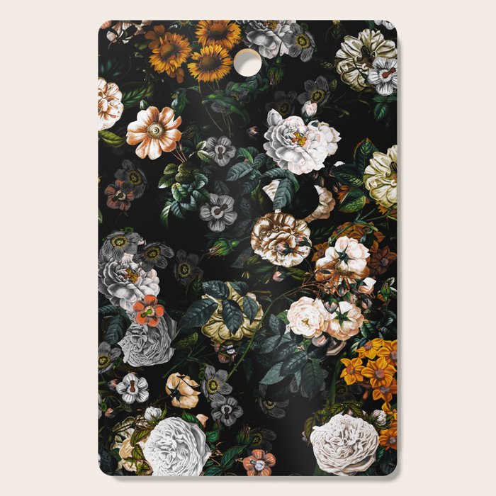 Floral Night Garden Cutting Board Gallery Image 1