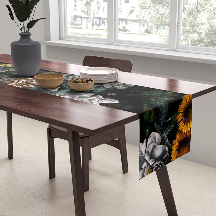 Floral Night Garden Table Runner Gallery Image 2