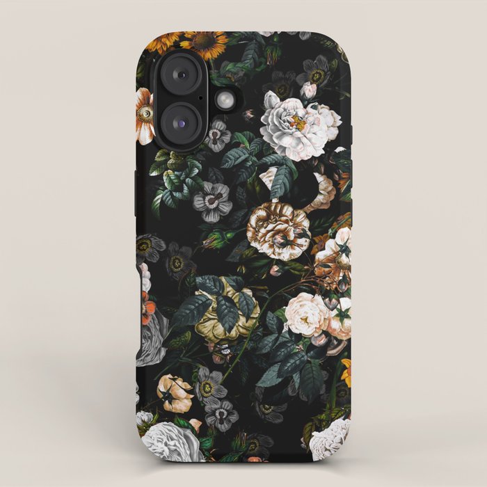Floral Night Garden iPhone Case Gallery Image 1