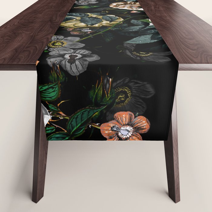 Floral Night Garden Table Runner Gallery Image 1