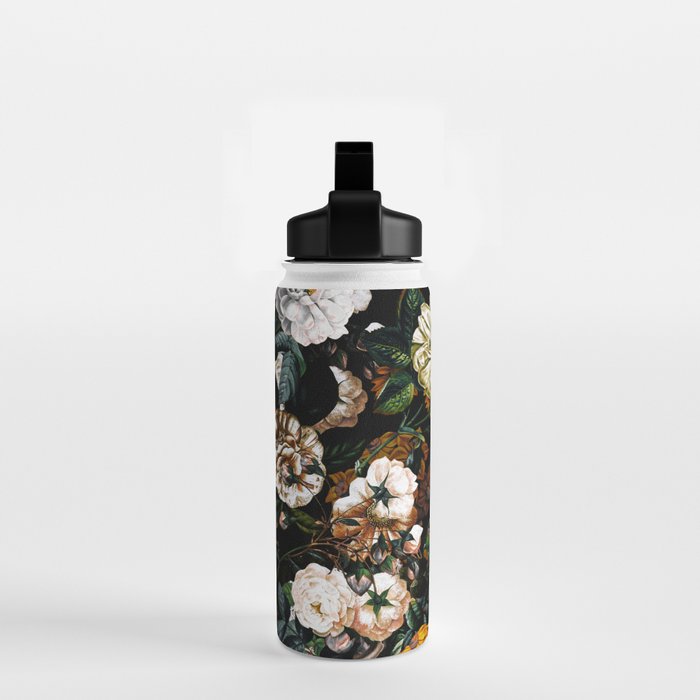 Floral Night Garden Water Bottle Gallery Image 2