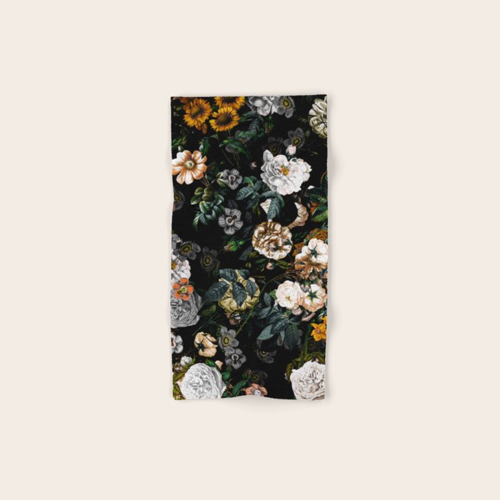 Floral Night Garden Bath Towel Gallery Image 1
