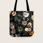 Floral Night Garden Tote Bag Gallery Image 1
