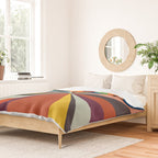 stripes rays geometric retro Duvet Cover Gallery Image 2