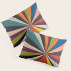 stripes rays geometric retro Pillow Sham Gallery Image 3