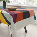 stripes rays geometric retro Tablecloth Gallery Image 3