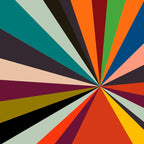stripes rays geometric retro Coffee Mug Gallery Image 2