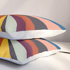 stripes rays geometric retro Pillow Sham Gallery Image 3