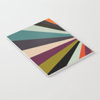 stripes rays geometric retro Notebook Gallery Image 3