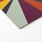 stripes rays geometric retro Welcome Mat Gallery Image 2
