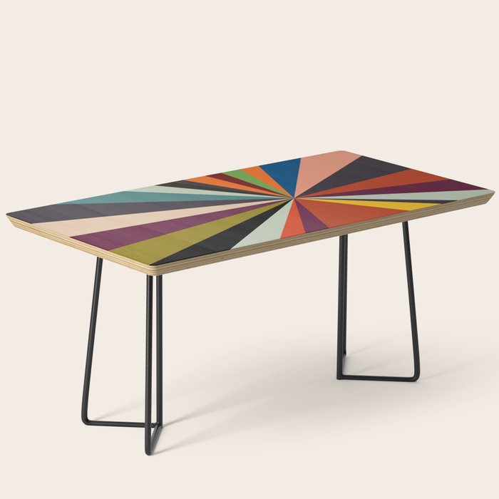 stripes rays geometric retro Coffee Table Gallery Image 1