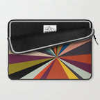 stripes rays geometric retro Laptop Sleeve Gallery Image 2