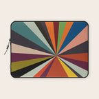 stripes rays geometric retro Laptop Sleeve Gallery Image 1