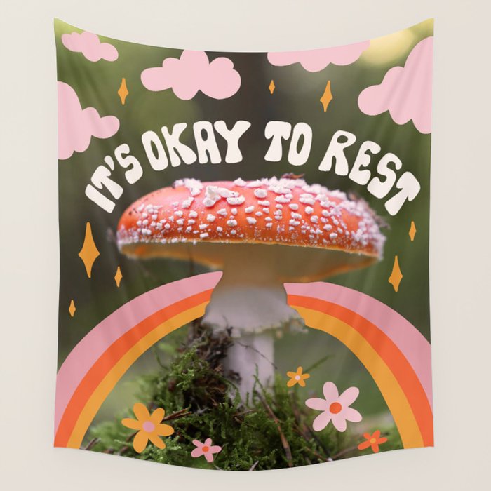 It's Okay to Rest Wall Tapestry Gallery Image 4