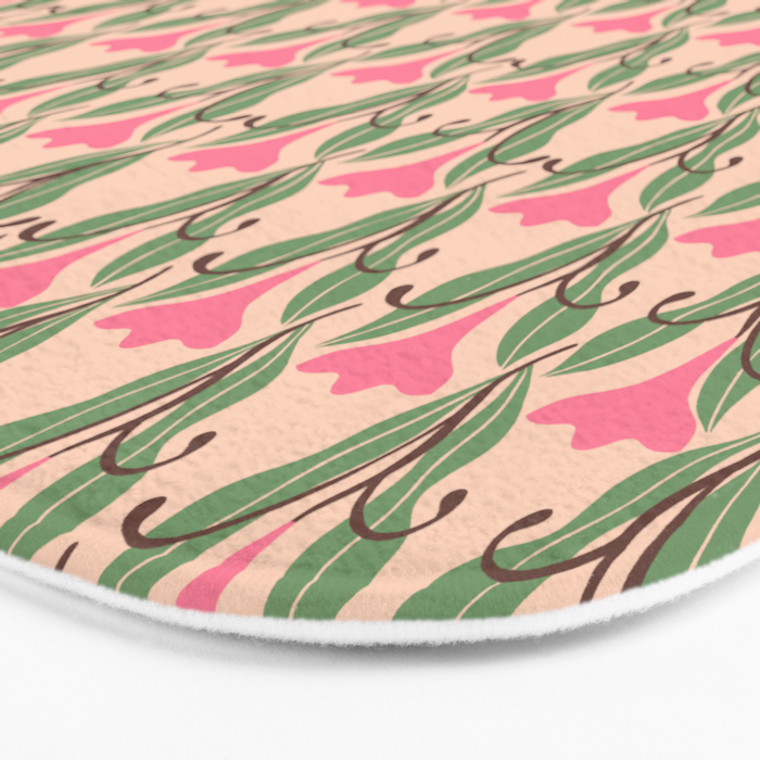 Tulip Whimsy - Heritage Floral Bath Mat Gallery Image 3