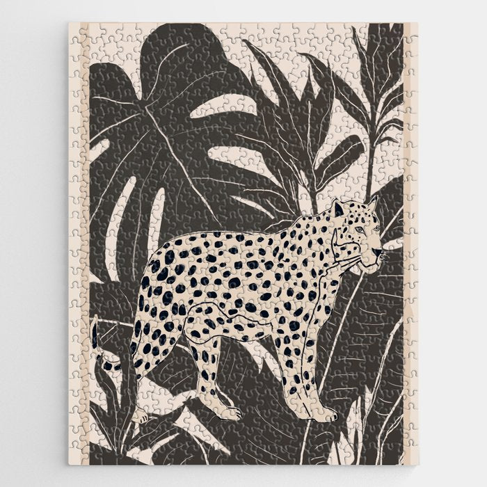 Minimal Jungle Abstract Art 2 Jigsaw Puzzle Gallery Image 1