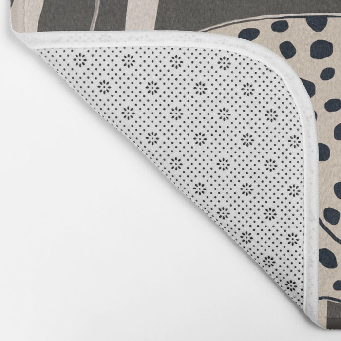 Minimal Jungle Abstract Art 2 Bath Mat Gallery Image 2