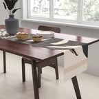 Minimal Jungle Abstract Art 2 Table Runner Gallery Image 2