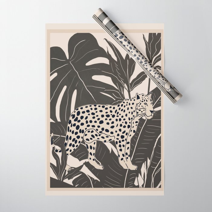 Minimal Jungle Abstract Art 2 Wrapping Paper Gallery Image 1