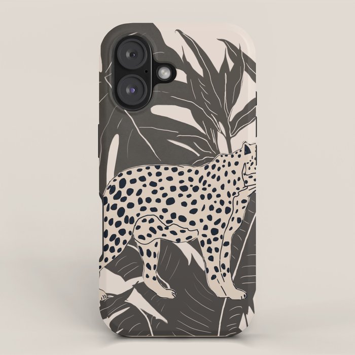 Minimal Jungle Abstract Art 2 iPhone Case Gallery Image 1