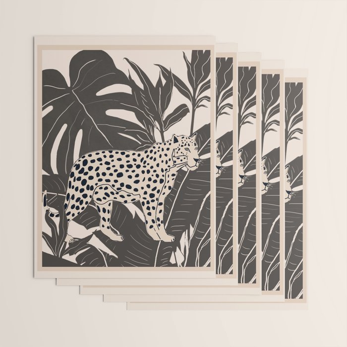 Minimal Jungle Abstract Art 2 Wrapping Paper Gallery Image 3