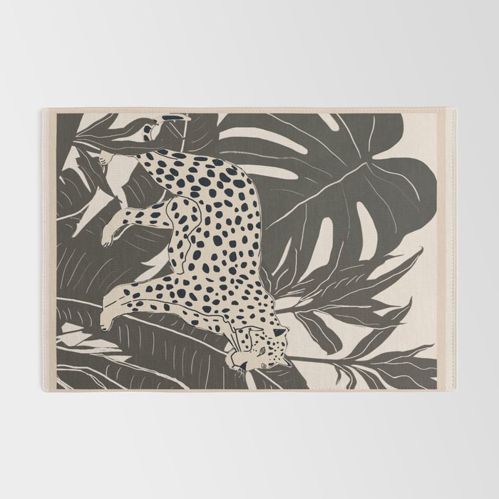Minimal Jungle Abstract Art 2 Rug Gallery Image 2