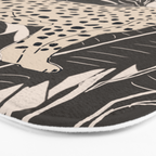 Minimal Jungle Abstract Art 2 Bath Mat Gallery Image 3